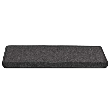 Trappmattor 30 st 65x21x4 cm antracit rektangulär kant