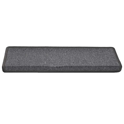 Trappmattor 30 st 65x21x4 cm mörkgrå rektangulär kant