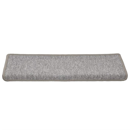 Trappmattor 30 st 65x21x4 cm ljusgrå rektangulär kant