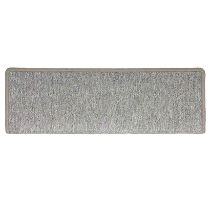 Trappmattor 30 st 65x21x4 cm ljusgrå rektangulär kant