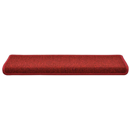 Trappmattor 30 st 65x21x4 cm röd rektangulär kant