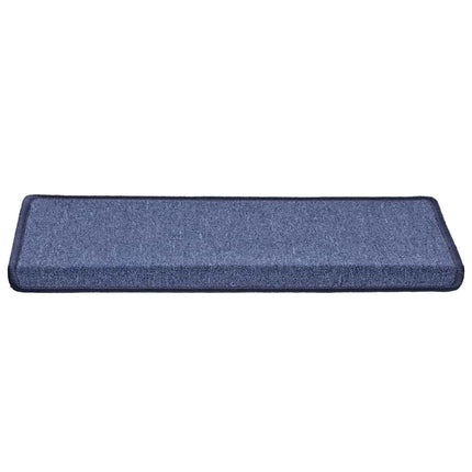 Trappmattor 30 st 65x21x4 cm blå rektangulär kant