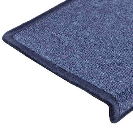 Trappmattor 30 st 65x21x4 cm blå rektangulär kant
