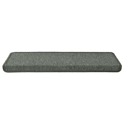 Trappmattor 30 st 65x21x4 cm mörkgröna rektangulära kanter