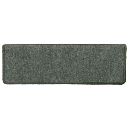 Trappmattor 30 st 65x21x4 cm mörkgröna rektangulära kanter