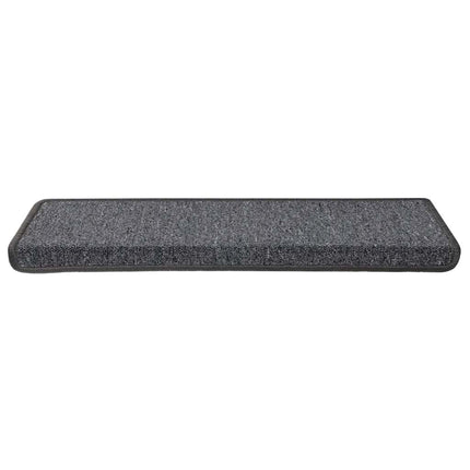Trappmattor 30 st 65x21x4 cm mörkgrå rektangulär kant