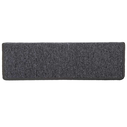 Trappmattor 30 st 65x21x4 cm mörkgrå rektangulär kant