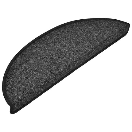 Trappmattor 20 st 56x17x3 cm antracit halvrunda
