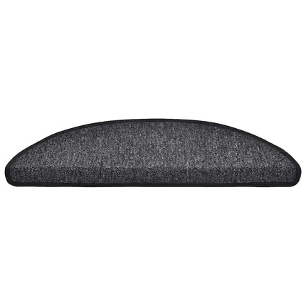 Trappmattor 20 st 56x17x3 cm antracit halvrunda