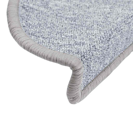 Trappmattor 20 st 56x17x3 cm ljusgrå halvrunda
