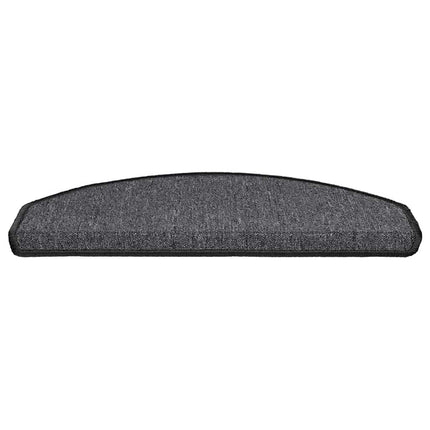Trappmattor 20 st 65x24x4 cm antracit halvrunda stora