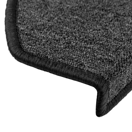 Trappmattor 20 st 65x24x4 cm antracit halvrunda stora