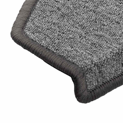 Trappmattor 20 st 65x24x4 cm mörkgrå halvrunda stora