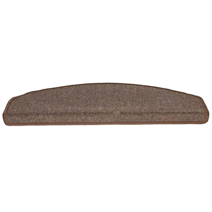 Trappmattor 20 st 65x24x4 cm kaffebruna halvrunda stora
