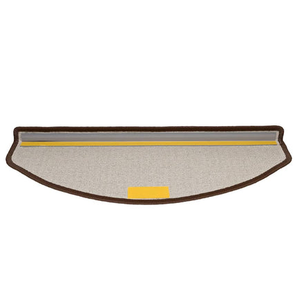 Trappmattor 20 st 65x24x4 cm kaffebruna halvrunda stora