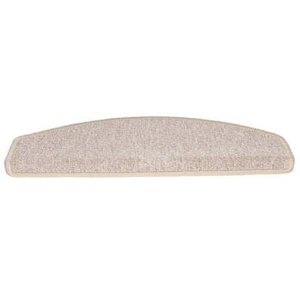 Trappmattor 20 st 65x24x4 cm Taupe halvrunda stora