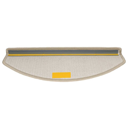 Trappmattor 20 st 65x24x4 cm Taupe halvrunda stora
