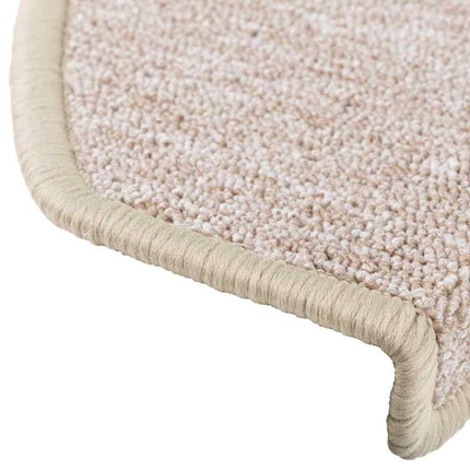 Trappmattor 20 st 65x24x4 cm Taupe halvrunda stora
