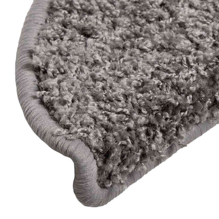 Trappmattor 30 st 56x17x3 cm grå halvrunda