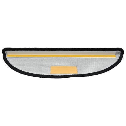Trappmattor 30 st 56x17x3 cm svarta halvrunda