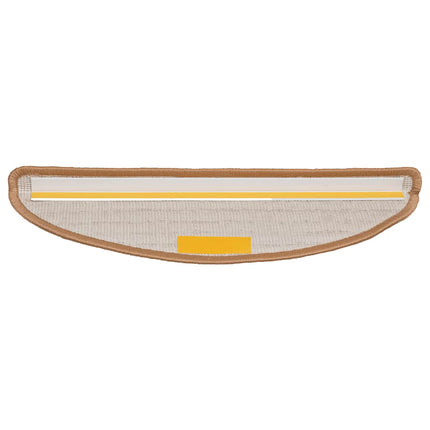 Trappmattor 30 st 56x17x3 cm beige halvrunda