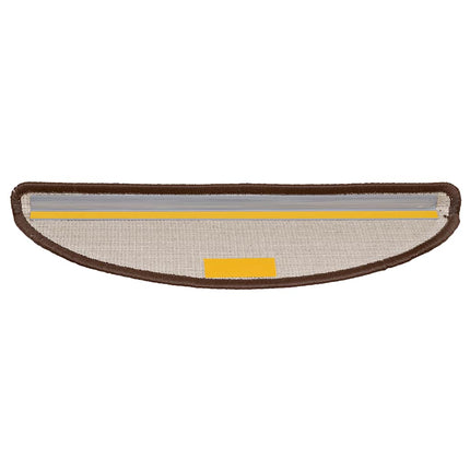 Trappmattor 30 st 56x17x3 cm bruna halvrunda