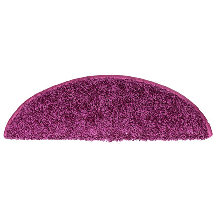 Trappmattor 30 st 56x17x3 cm violett halvrunda