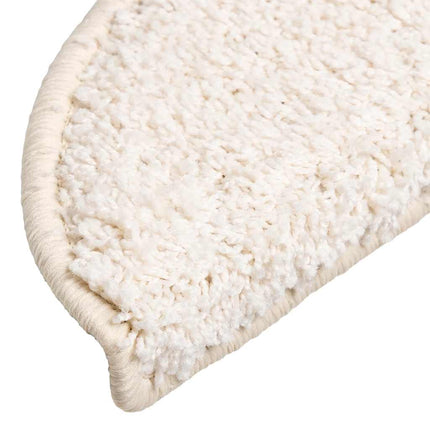 Trappmattor 30 st 56x17x3 cm vita halvrunda
