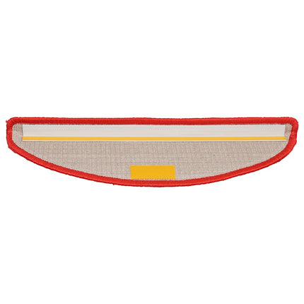 Trappmattor 30 st 56x17x3 cm röda halvrunda