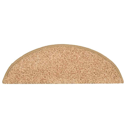 Trappmattor 30 st 56x17x3 cm guld halvrunda