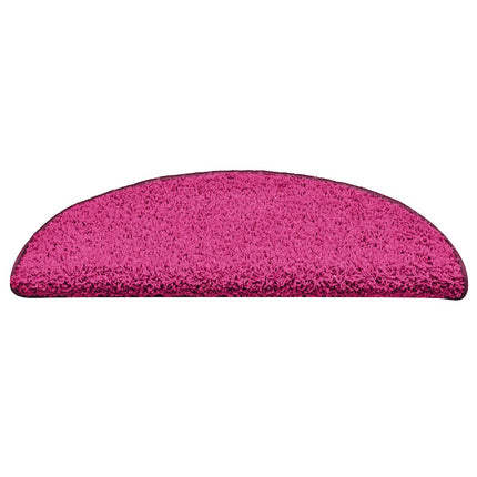 Trappmattor 30 st 56x17x3 cm rosa halvrunda