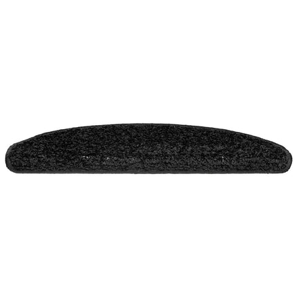 Trappmattor 30 st 65x21x4 cm svarta halvrunda stora