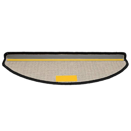 Trappmattor 30 st 65x21x4 cm svarta halvrunda stora