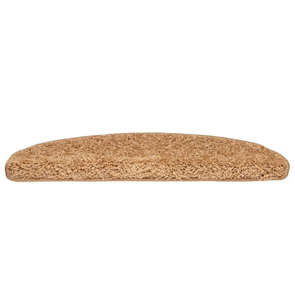 Trappmattor 30 st 65x21x4 cm beige halvrunda stora
