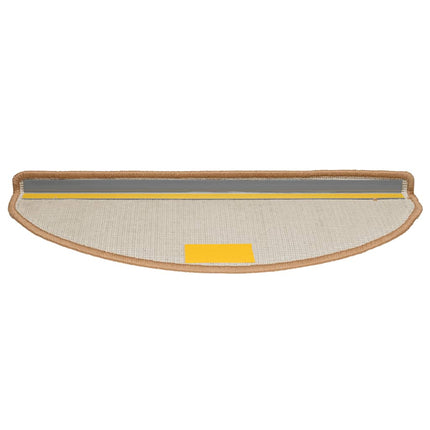 Trappmattor 30 st 65x21x4 cm beige halvrunda stora