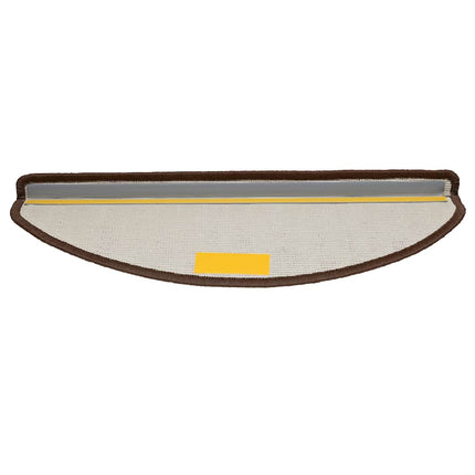Trappmattor 30 st 65x21x4 cm bruna halvrunda stora