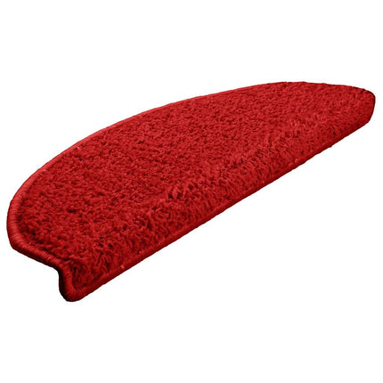Trappmattor 30 st 65x21x4 cm röda halvrunda stora