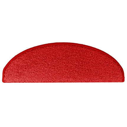 Trappmattor 30 st 65x21x4 cm röda halvrunda stora