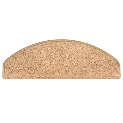 Trappmattor 30 st 65x21x4 cm guld halvrunda stora