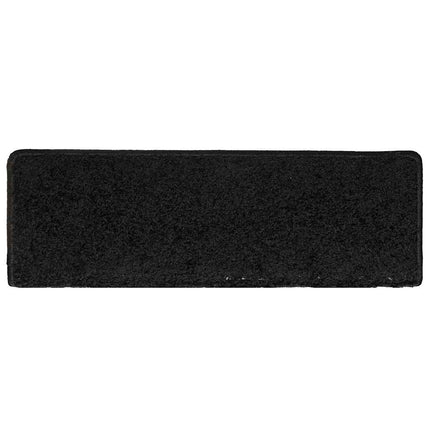 Trappmattor 30 st 65x21x4 cm svarta rektangulära kanter