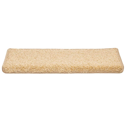 Trappmattor 30 st 65x21x4 cm krämfärgade rektangulära kanter