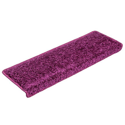 Trappmattor 30 st 65x21x4 cm violett rektangulär kant