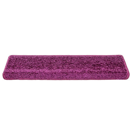 Trappmattor 30 st 65x21x4 cm violett rektangulär kant