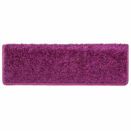 Trappmattor 30 st 65x21x4 cm violett rektangulär kant