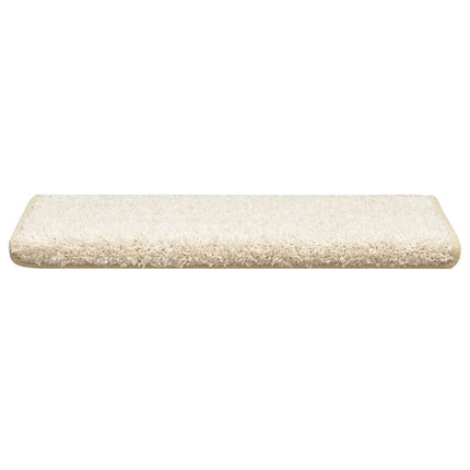 Trappmattor 30 st 65x21x4 cm vita rektangulära kanter