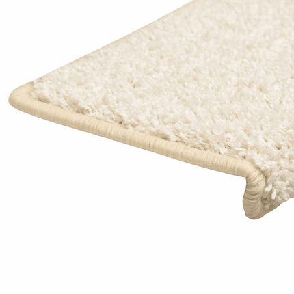 Trappmattor 30 st 65x21x4 cm vita rektangulära kanter