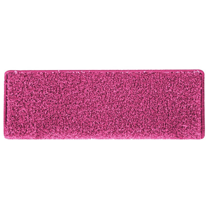 Trappmattor 30 st 65x21x4 cm rosa rektangulär kant