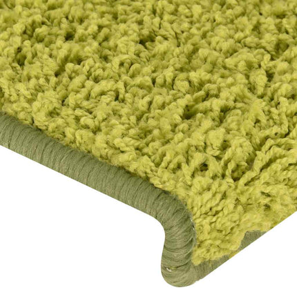 Trappmattor 30 st 65x21x4 cm gröna rektangulära kanter