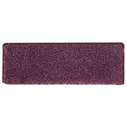Trappmattor 30 st 65x21x4 cm mörklila rektangulär kant