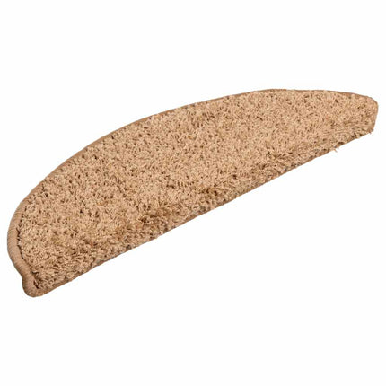 Trappmattor 20 st 56x17x3 cm beige halvrunda